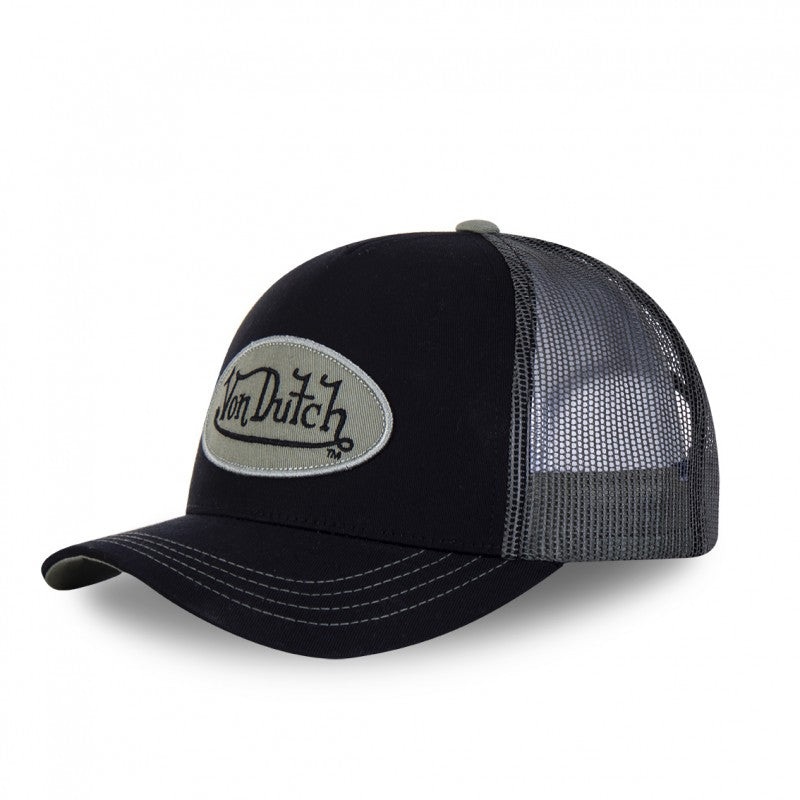 Von Dutch – Oval Patch Black/Olive Trucker Cap
