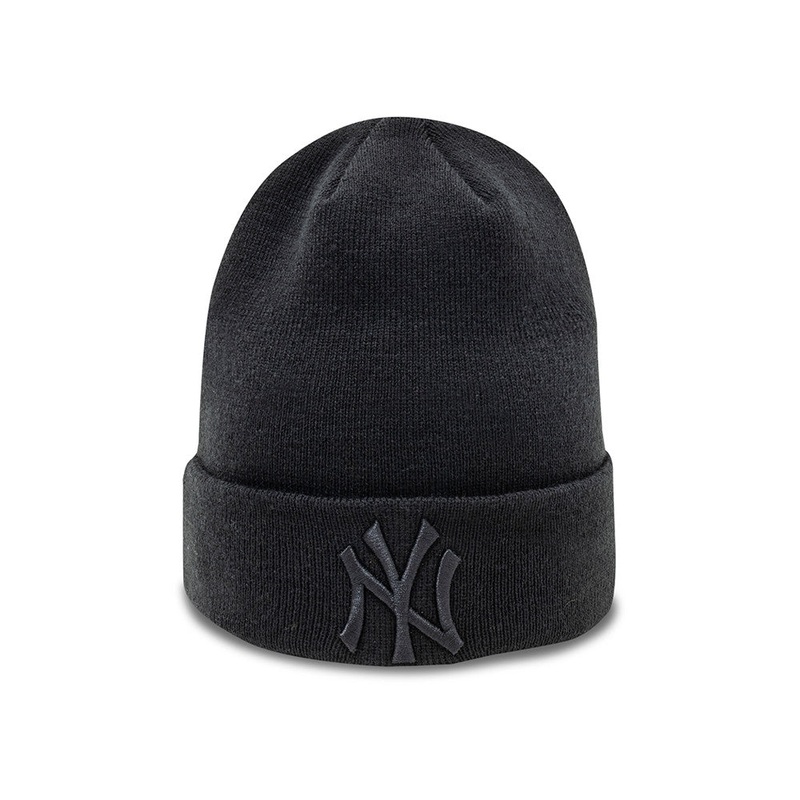 MLB Essential Cuff Beanie New York Yankees – Black On Black