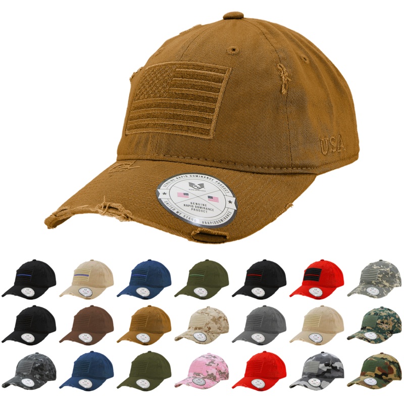 Vintage USA Flag Patch Cap, US Flag Dad Hat, America – Rapid Dominance A18