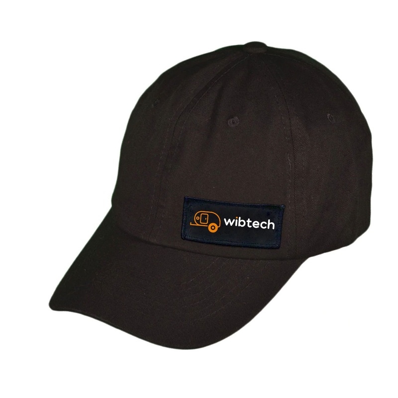 Wibtech   Patch Unstructured Dad Hat Black