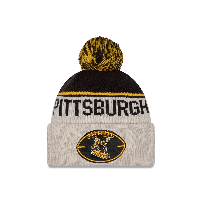 New Era – Pittsburgh Steelers – NFL Sideline Beanie – Stone/OTC