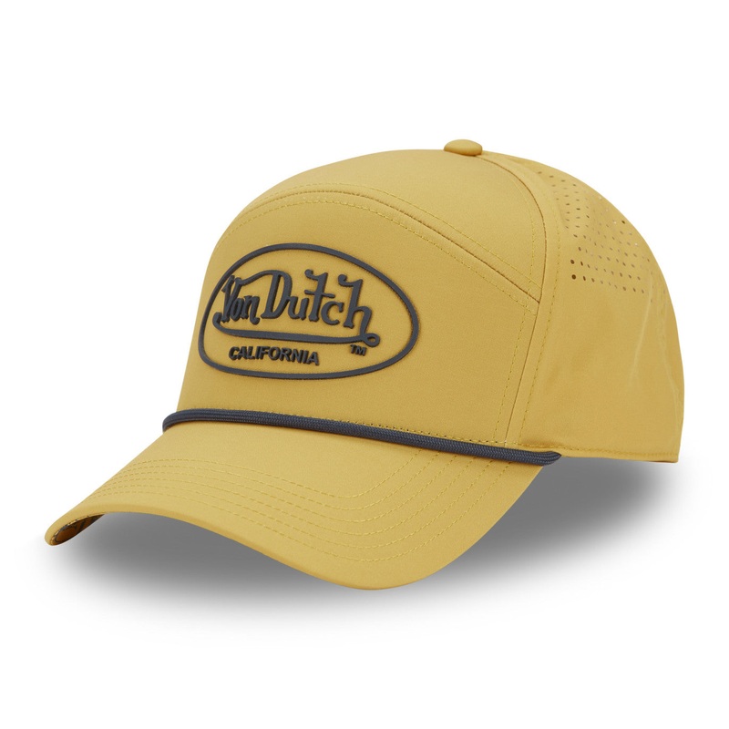 Von Dutch – Rubber Patch – 6-Panel Cap – Yellow