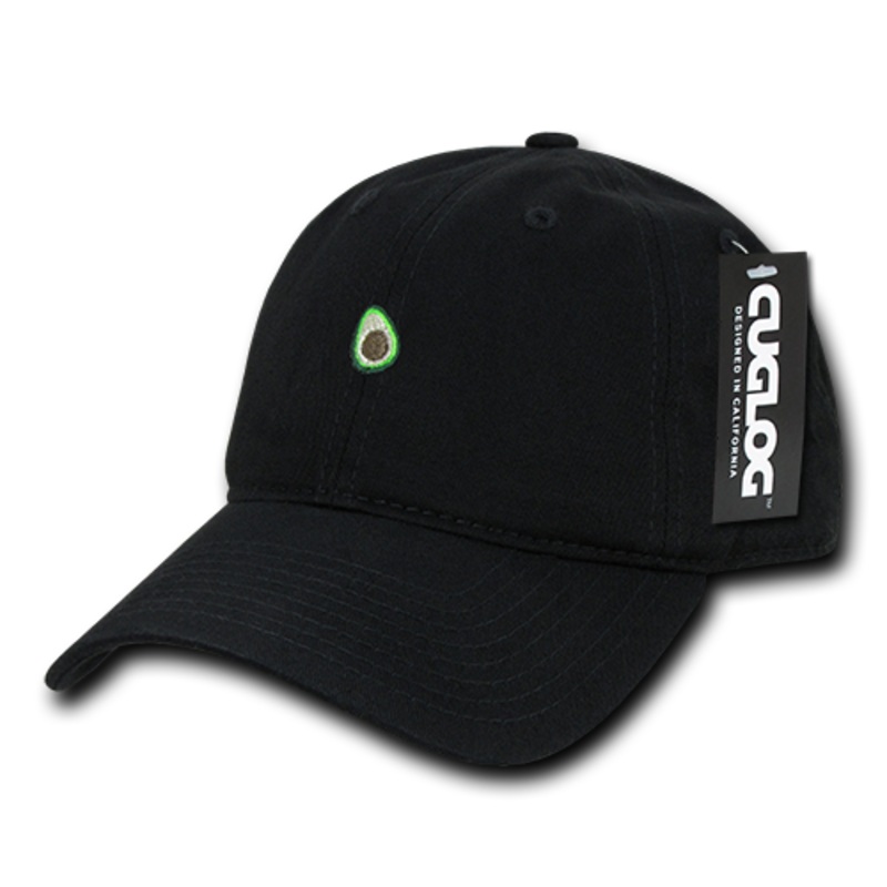 Avocado Guacamole Baseball Cap Dad Hat, 100% Cotton, Black