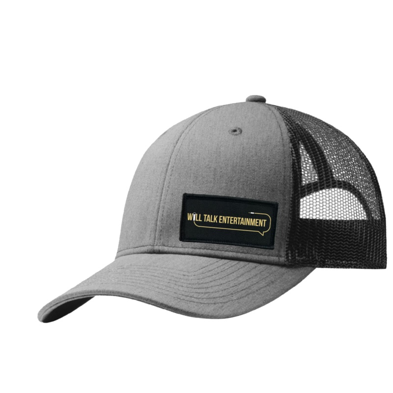 Will Talk Entertainment   Patch Snapback Trucker Hat Heather Gray/Black