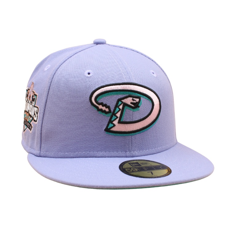 Arizona Diamondbacks Cooperstown 59Fifty Fitted 2001 World Series – Lavender/Teal