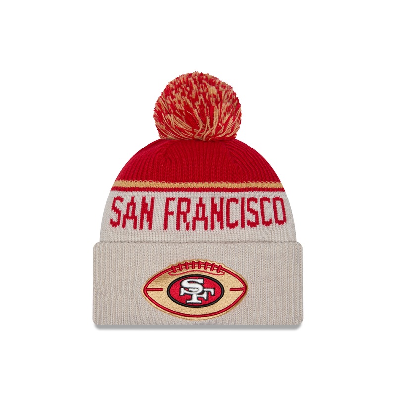 New Era – San Francisco 49ers – NFL Sideline Beanie – Stone/OTC