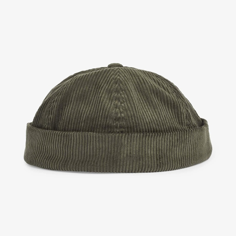 Upfront Nordic Headwear – ECHO Corduroy Docker Cap – Dusty Green