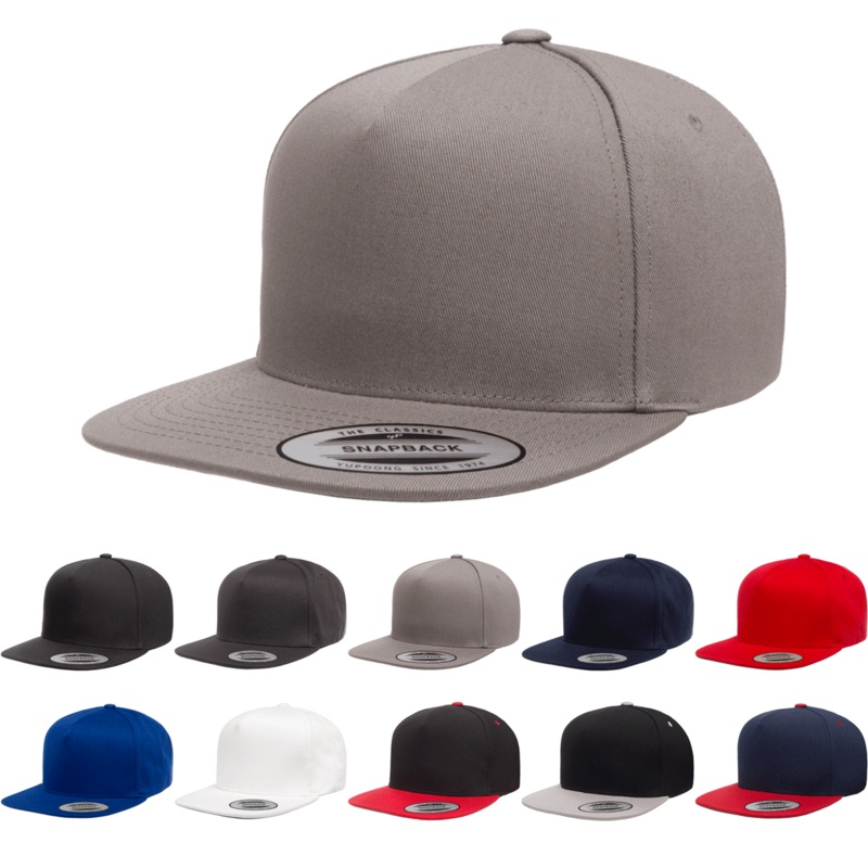 YP Classics, Yupoong 6007 – 5-Panel Cotton Twill Snaback Cap