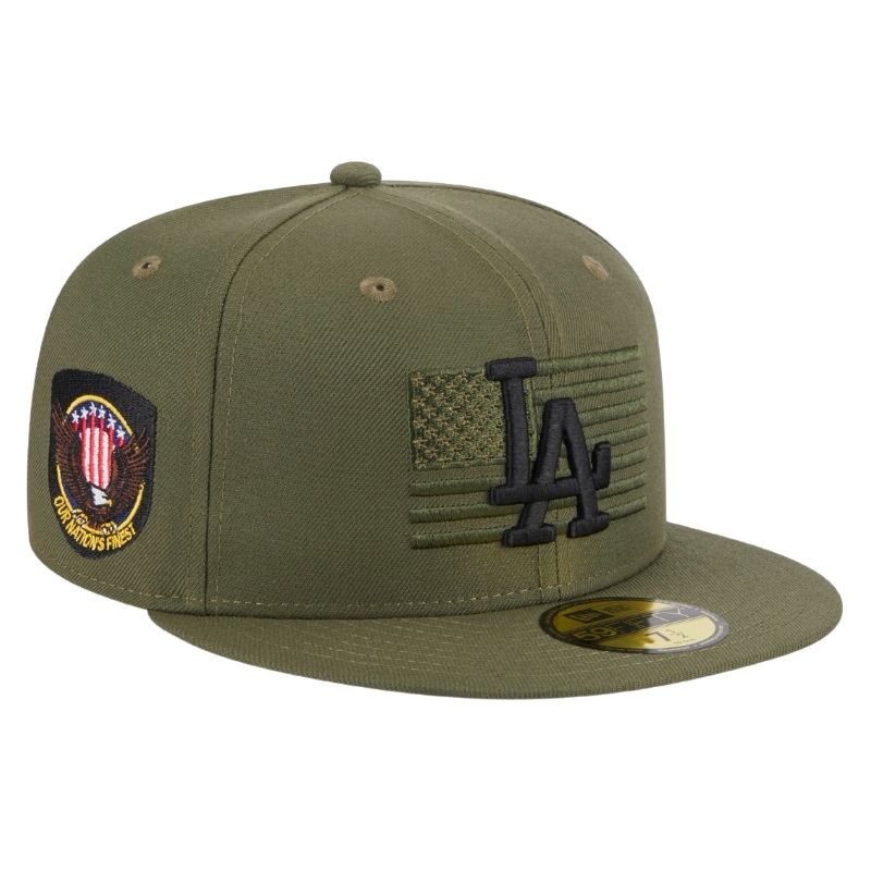 59fifty Fitted Cap Los Angeles Dodgers Armed Forces (2023) – Olive