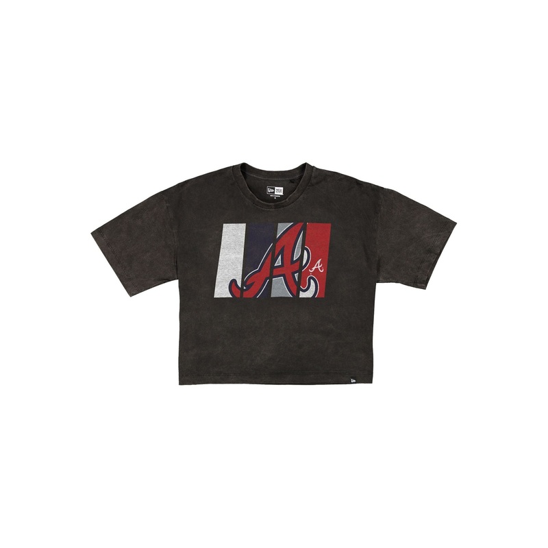 Atlanta Braves Sport Night Black Cropped Women’s T-Shirt