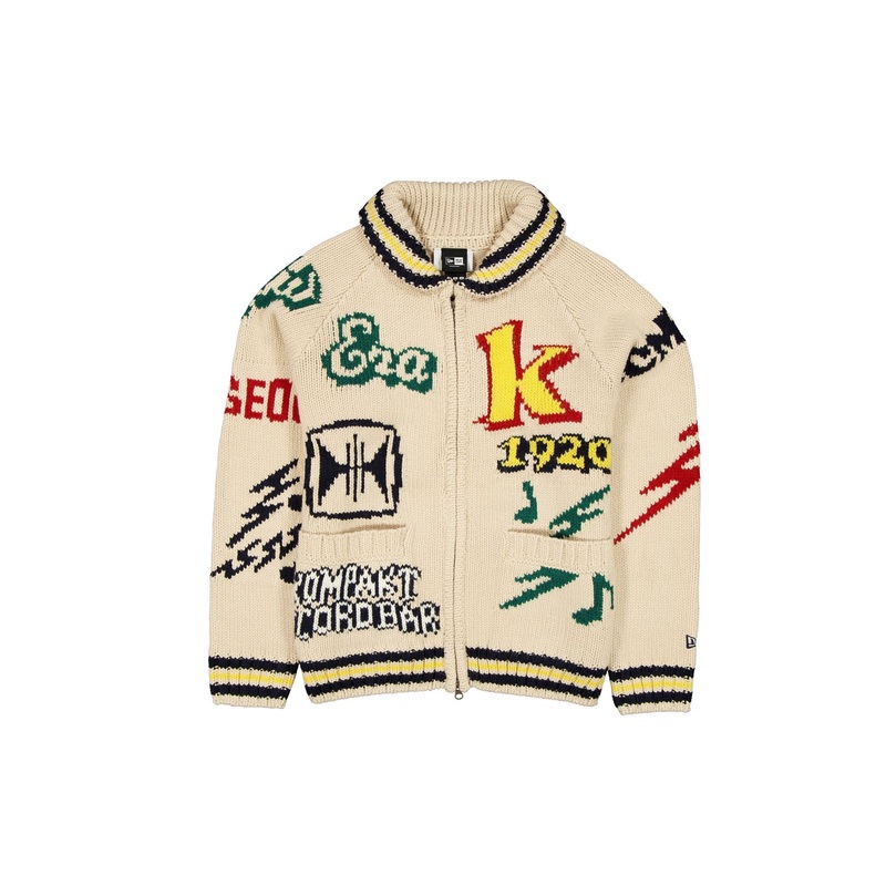x Kompakt Record Bar Logos Cardigan
