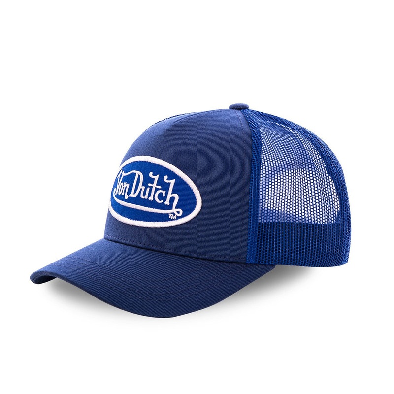 Von Dutch – Oval Patch – Blue Trucker Cap