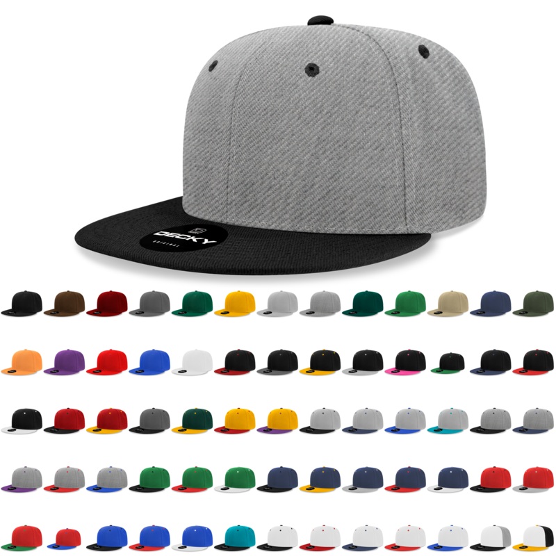 Wholesale Snapback Hats, Flat Bill Hats, Bulk Snapback Hats – Decky 3500