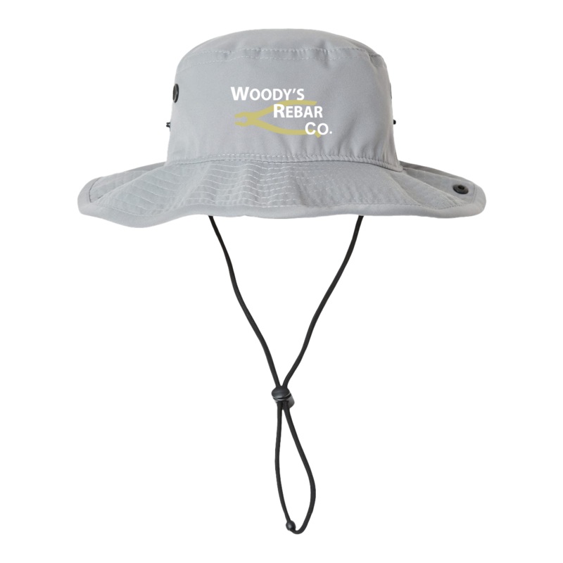 Woodys Rebar Company  Cool Fit Bucket Hat Shark Gray