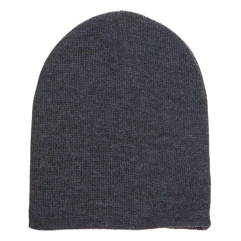 Yupoong Short Beanie – Charcoal