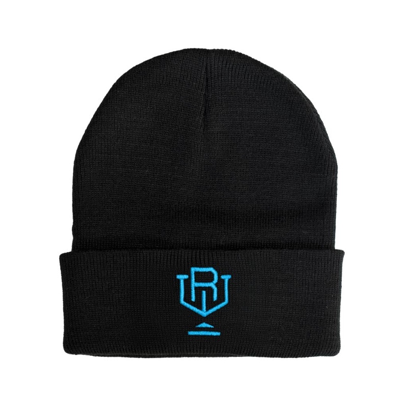 Icon Beanie (Black x Electric Blue)