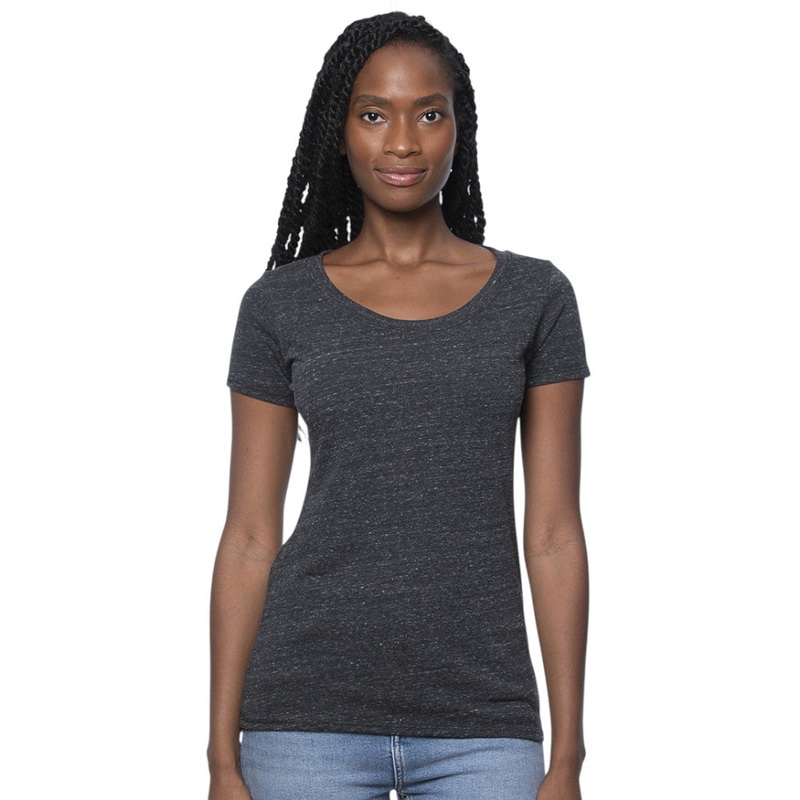 Royal Apparel 32112 Womens Eco Triblend Scoop Neck Tee Made in USA
