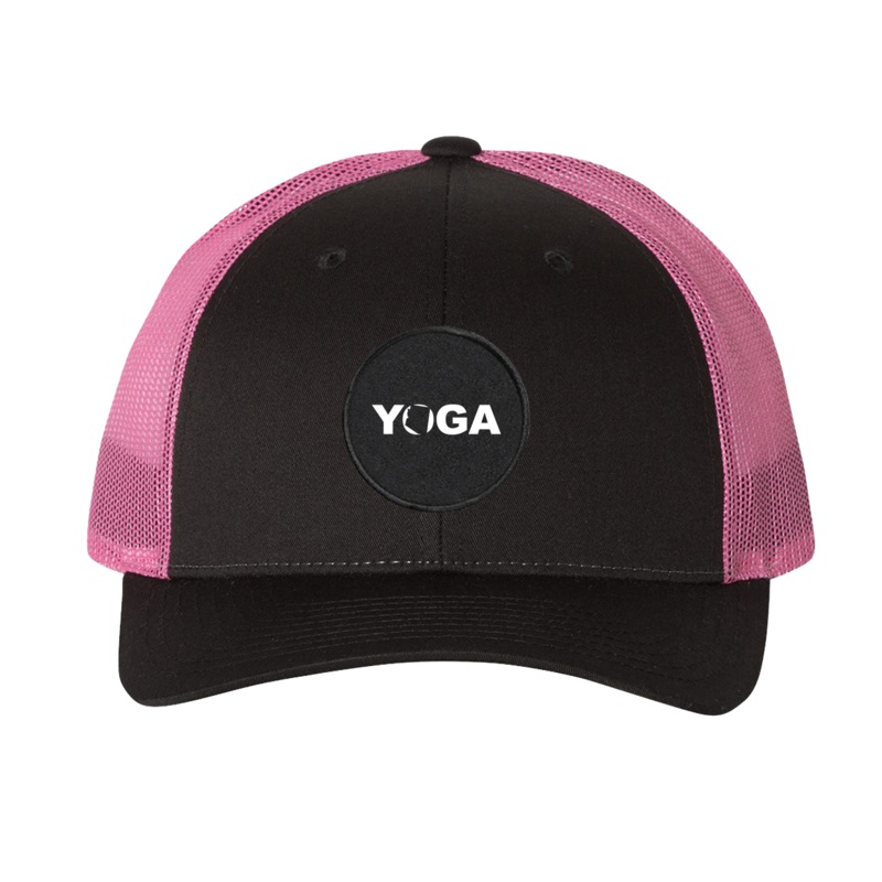 Yoga Arizona    Patch Snapback Trucker Hat Dark Gray/Neon Pink