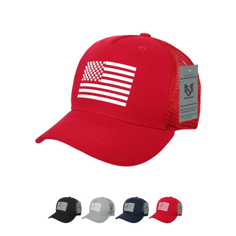America USA Flag Trucker Mesh Caps – A12