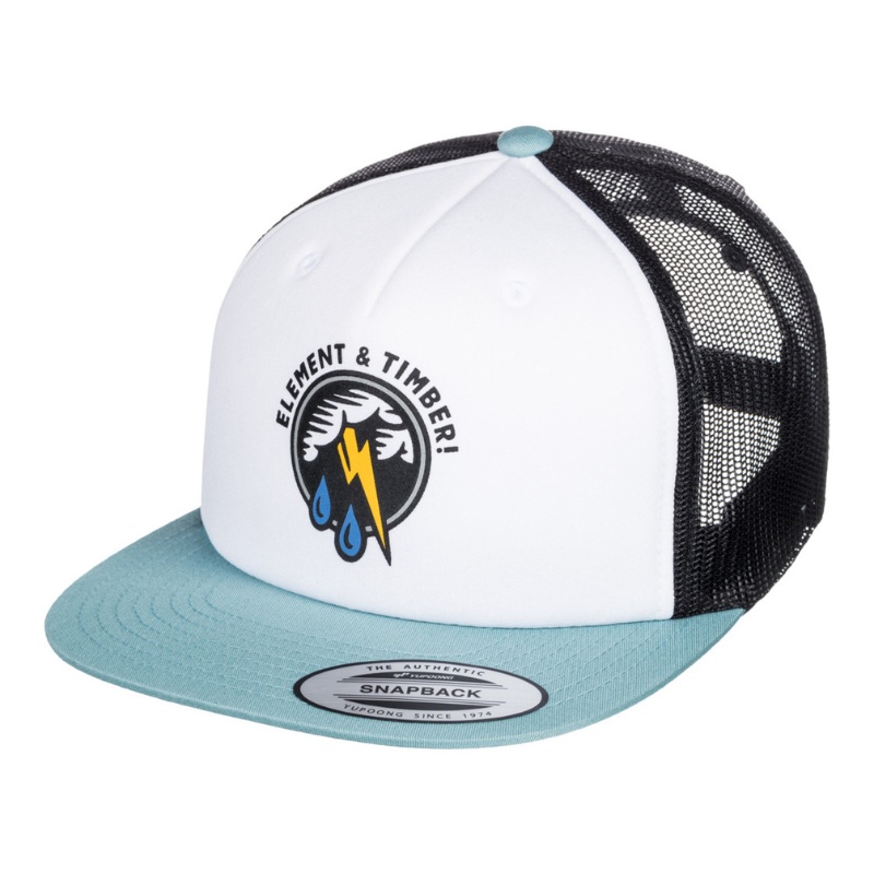Timber Trucker Cap – Off Black/Mint