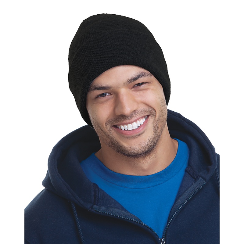 Bayside 3825 USA Made 12 inch Knit Beanie