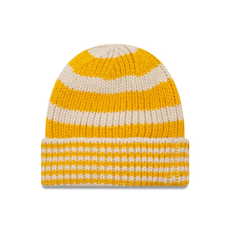 New Era – NE Stripe Beanie – Yellow