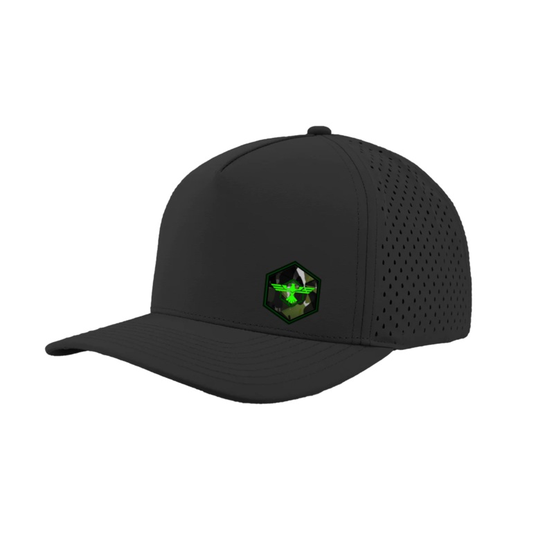 The Operators  Performance Snapback Trucker Hat Black