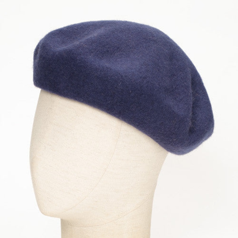 WOOLY BERET|Navy|Ivory|Grey|Black|Beige