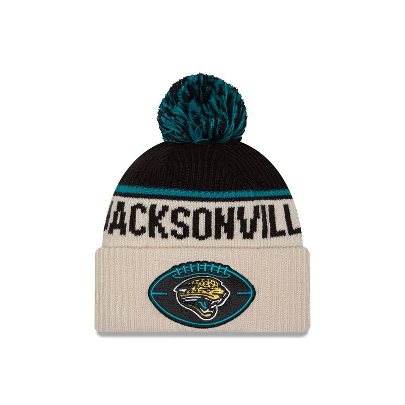 New Era – Jacksonville Jaguars – NFL Sideline Beanie – Stone/OTC