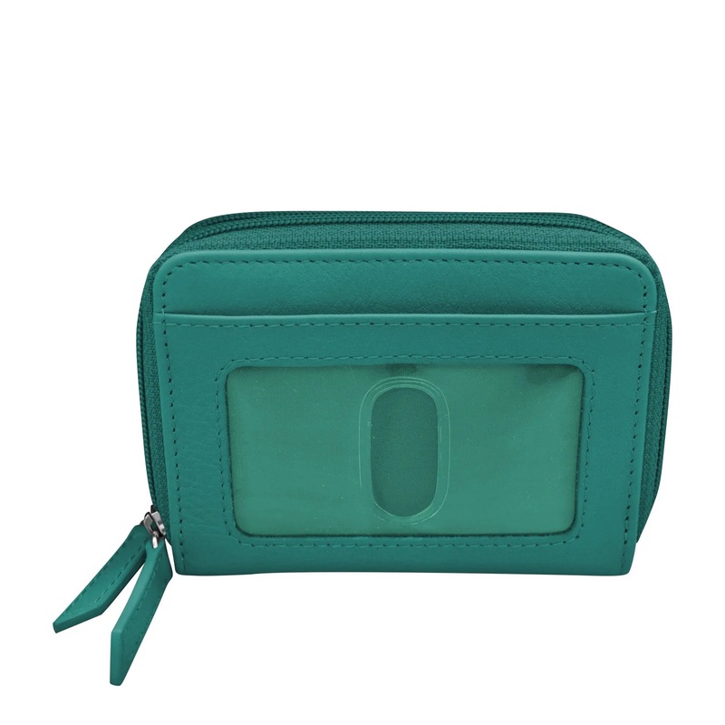 6714 Accordian Wallet Aqua