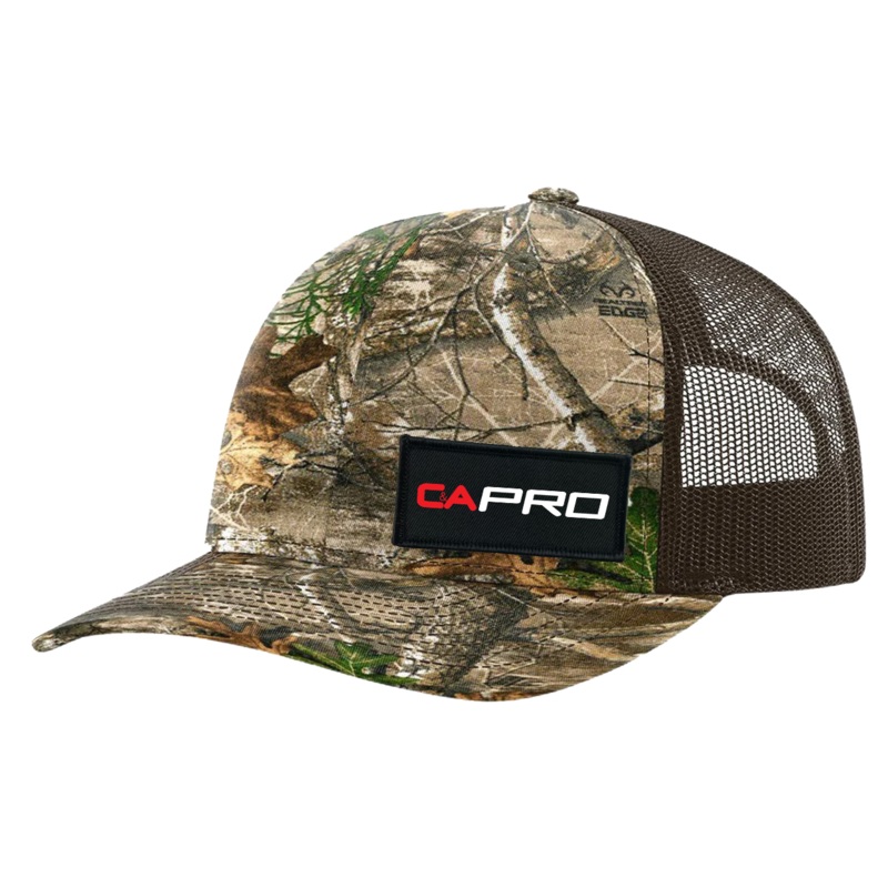 C&A Pro Skis   Patch Snapback Trucker Hat Realtree Edge/ Brown