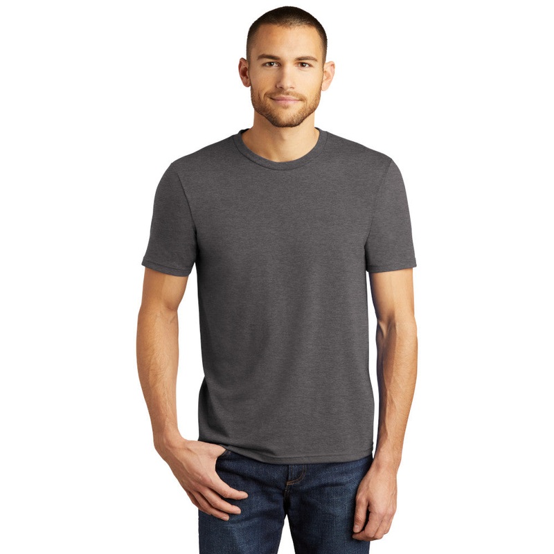 District DM130 Perfect Tri Tee – Heathered Charcoal