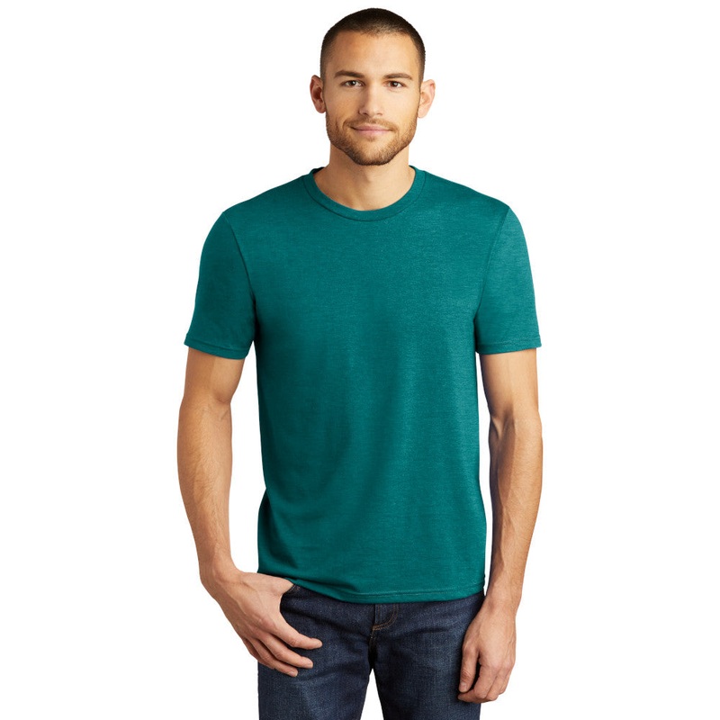 District DM130 Perfect Tri Tee – Heathered Teal