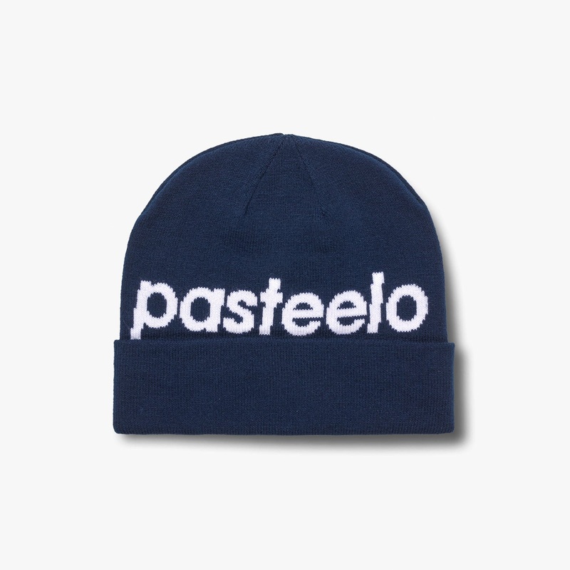 Pasteelo – SCRIPT BEANIE – Navy