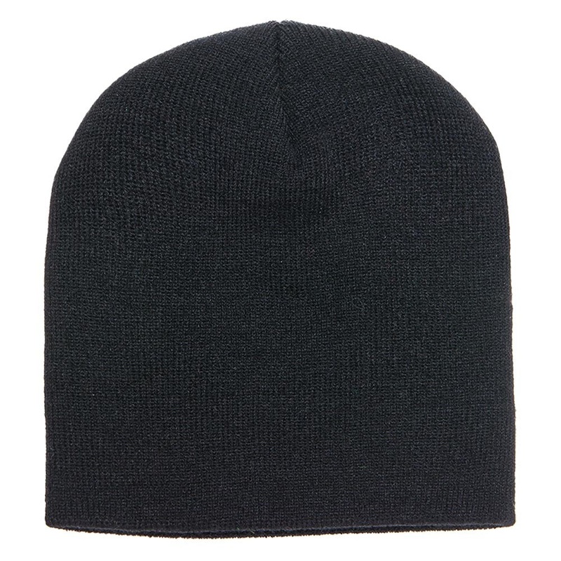 Yupoong Short Beanie – Black