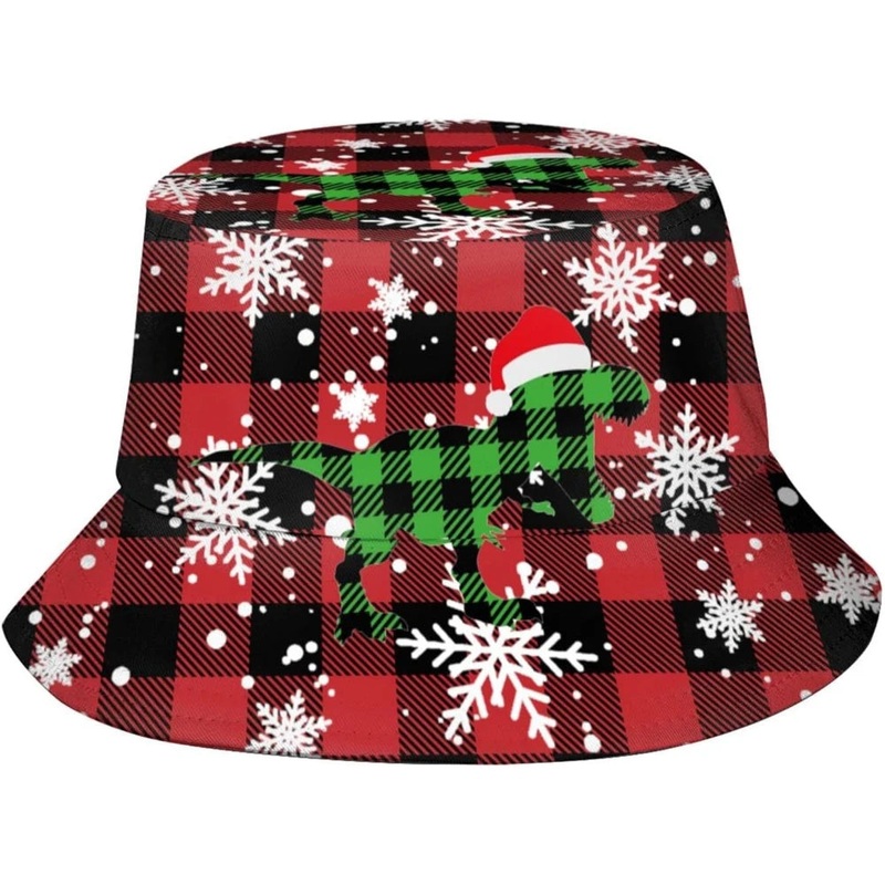 Christmas Bucket Hats Fashion Summer Sun Cap Packable