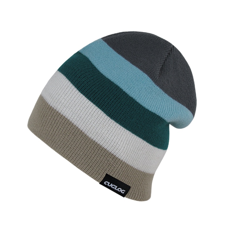 Rushmore Striped Beanie, Soft Knit Cap – Cuglog K033