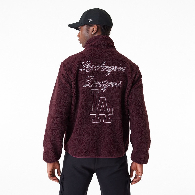 New Era – MLB Sherpa Jacket Los Angeles Dodgers – Maroon
