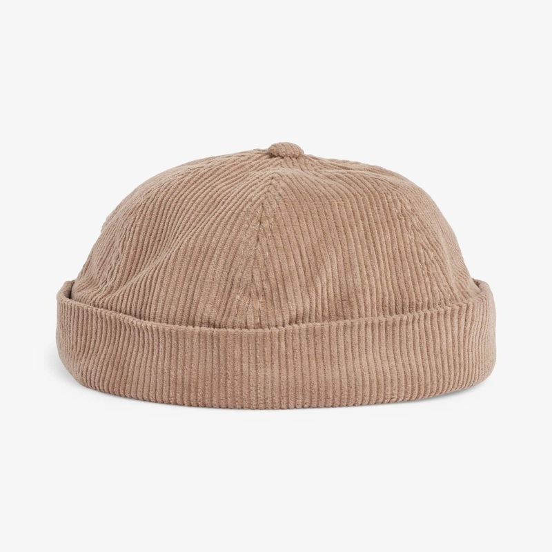 Upfront Nordic Headwear – ECHO Corduroy Docker Cap – Khaki
