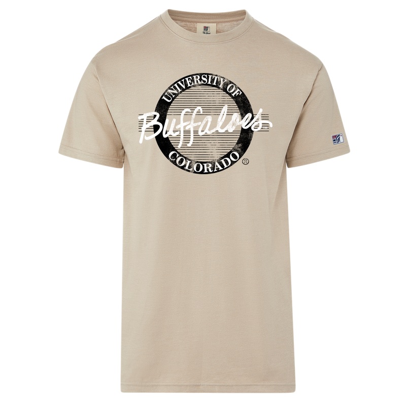 Colorado Retro Circle Tee|Beige|S|M|L|XL|XXL