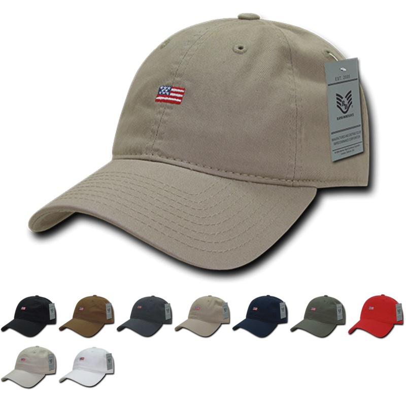 America USA Small Flag Dad Hats – A03