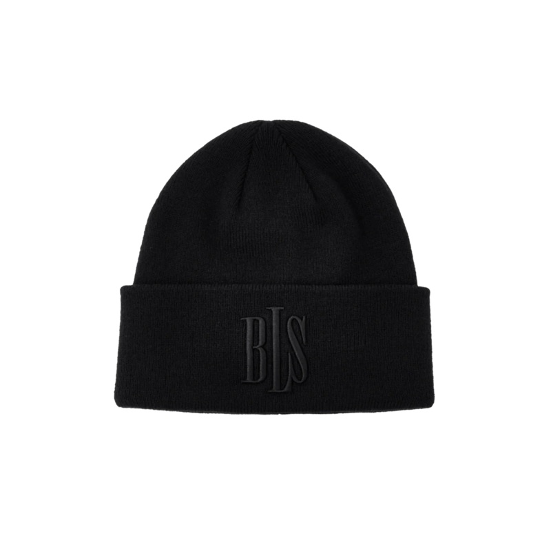 BLS – Classic 3D Beanie – Black/Black