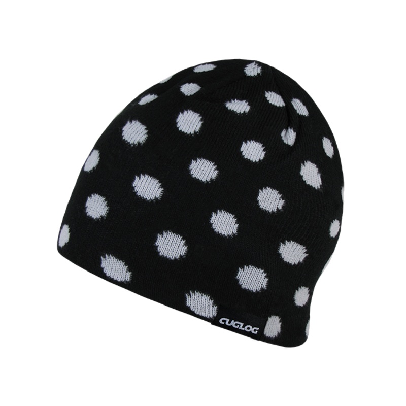 Thor Polka Dot Beanie, Lined Knit Cap – Cuglog K035
