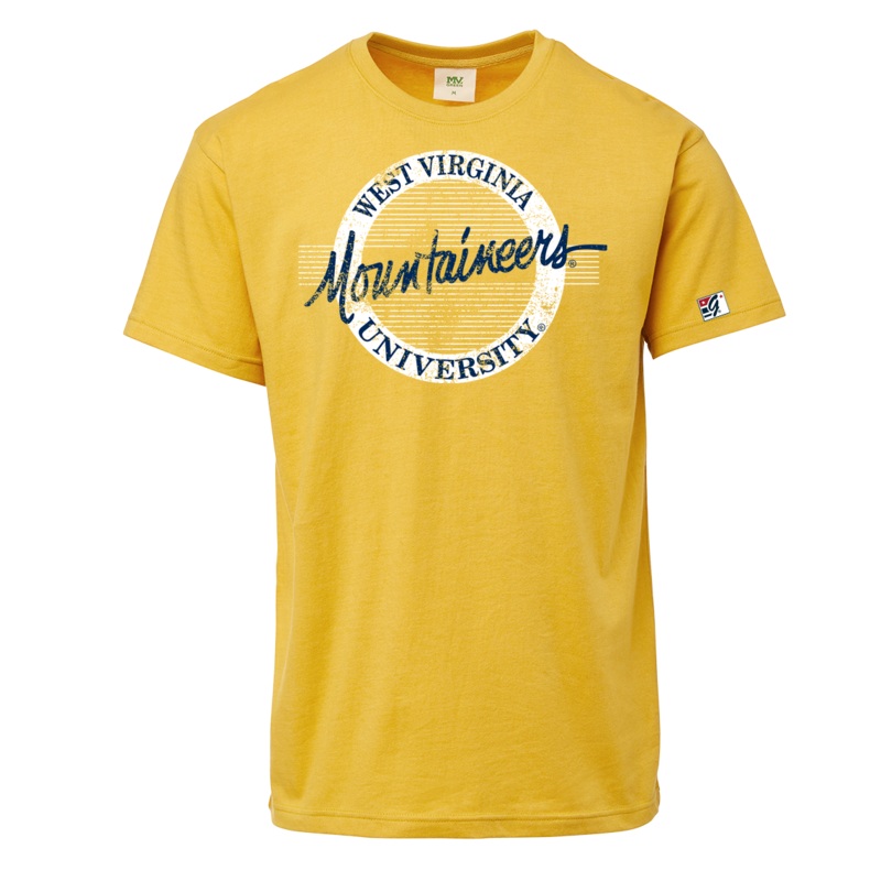 West Virginia Retro Circle Tee