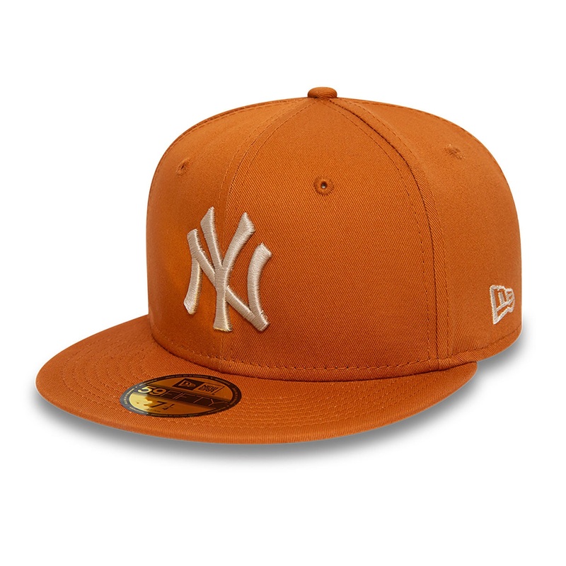 59Fifty Fitted Cap League Essential New York Yankees – Medium Brown/Stone