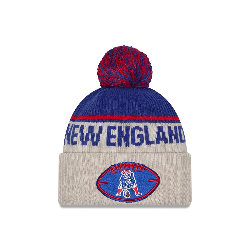 New Era – New England Patriots – NFL Sideline Beanie – Stone/OTC