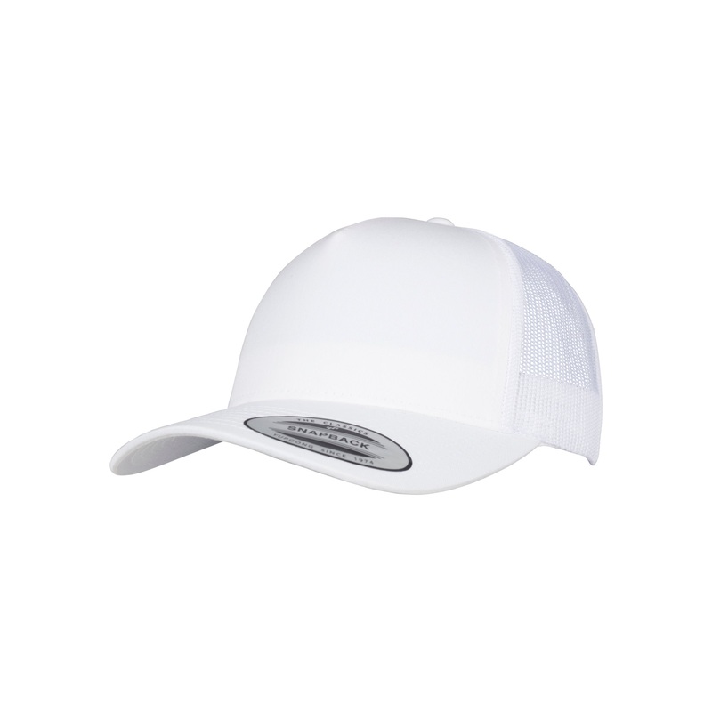 5-Panel Retro Trucker Cap – White