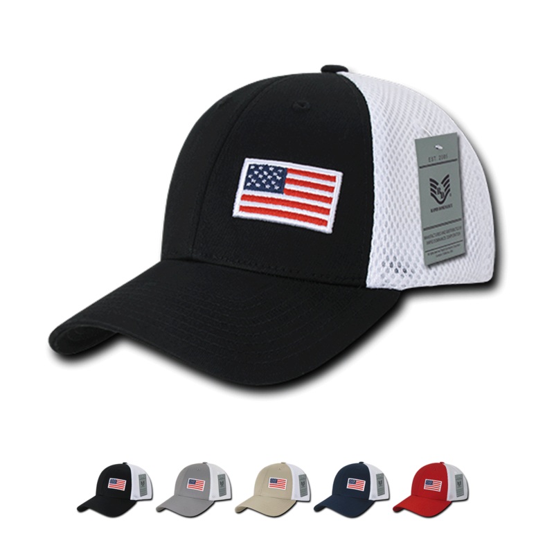 America USA Flag Aero Foam Flex Hats – A08