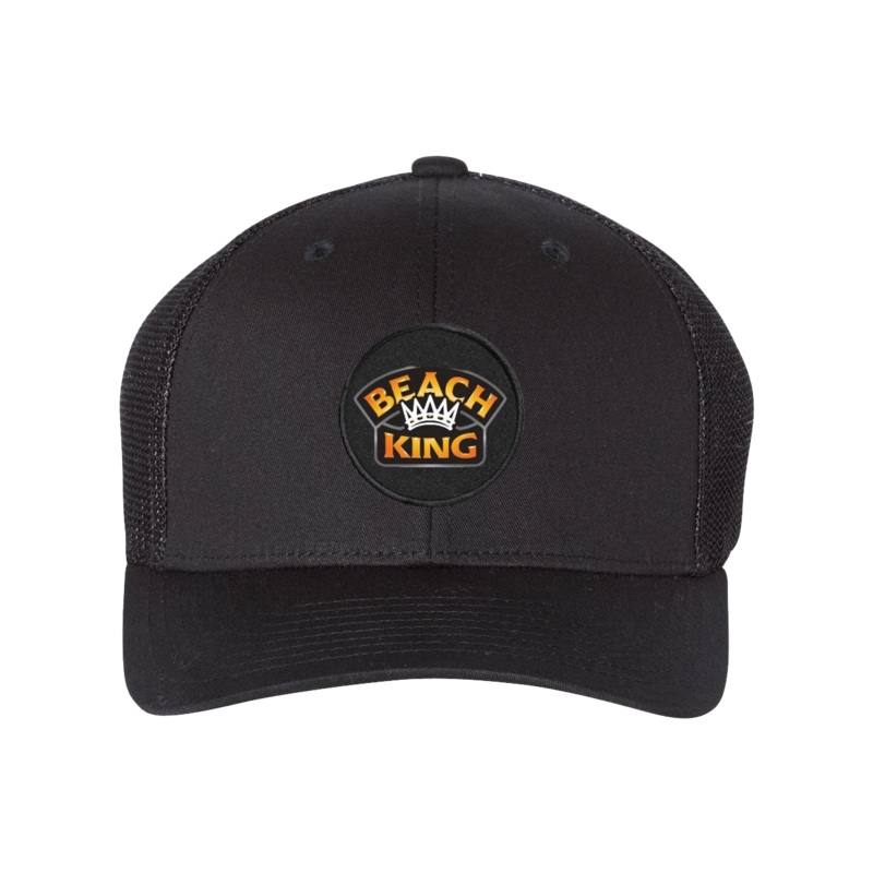 Beach King    Patch Richardson Snapback Trucker Hat Black