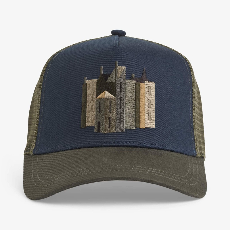 Upfront Nordic Headwear – CEDRIC – A-Shape Trucker Cap – Navy
